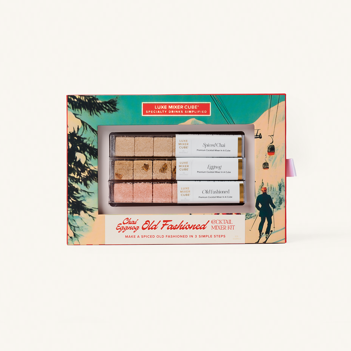 Seasonal Old Fashioned Mixer Kit, Chai & Eggnog