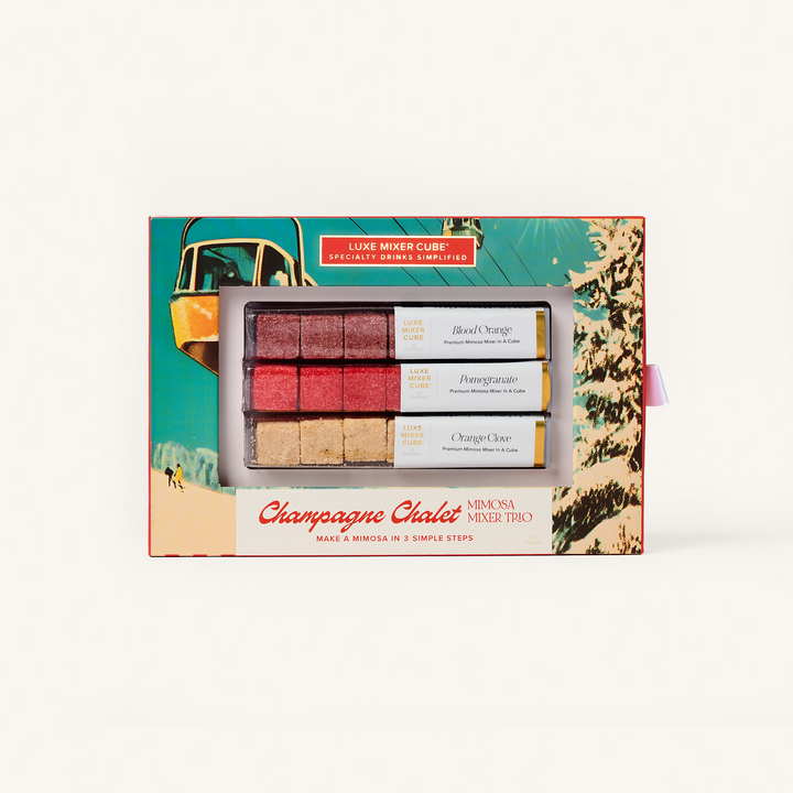 Champagne Mixer Cube Trio, Holiday/New Year’s Toast