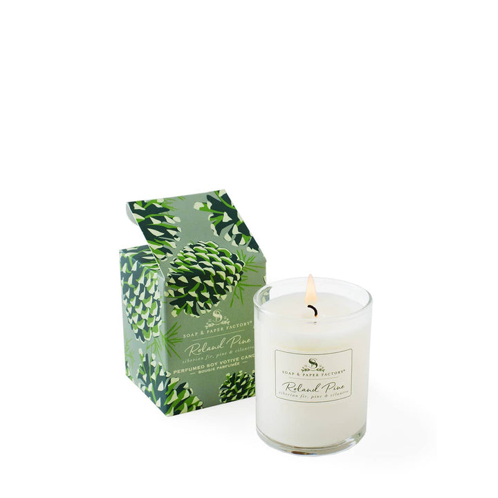 Roland Pine Votive Soy Candle