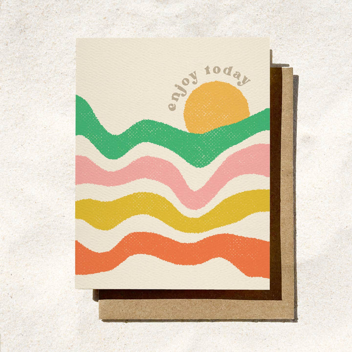 Enjoy Today - Colorful Birthday Card