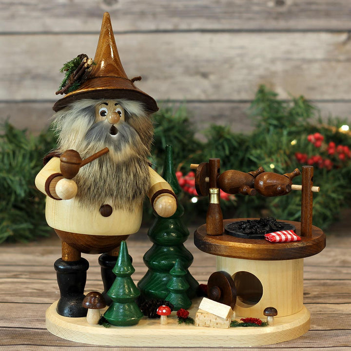 Gnome w/Rotisserie, smoker