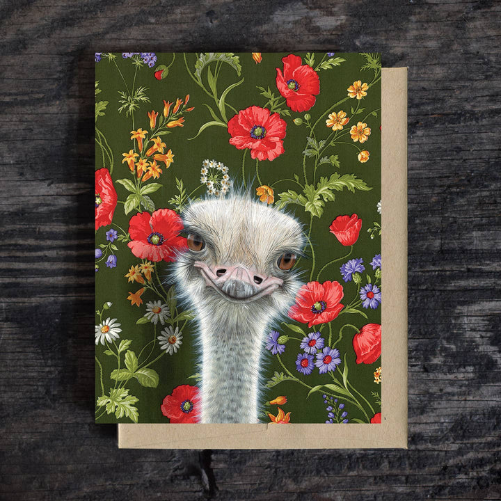 Ostrich Note Card