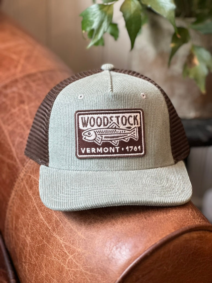 Woodstock Trucker Hat, sawgrass cord/brwn