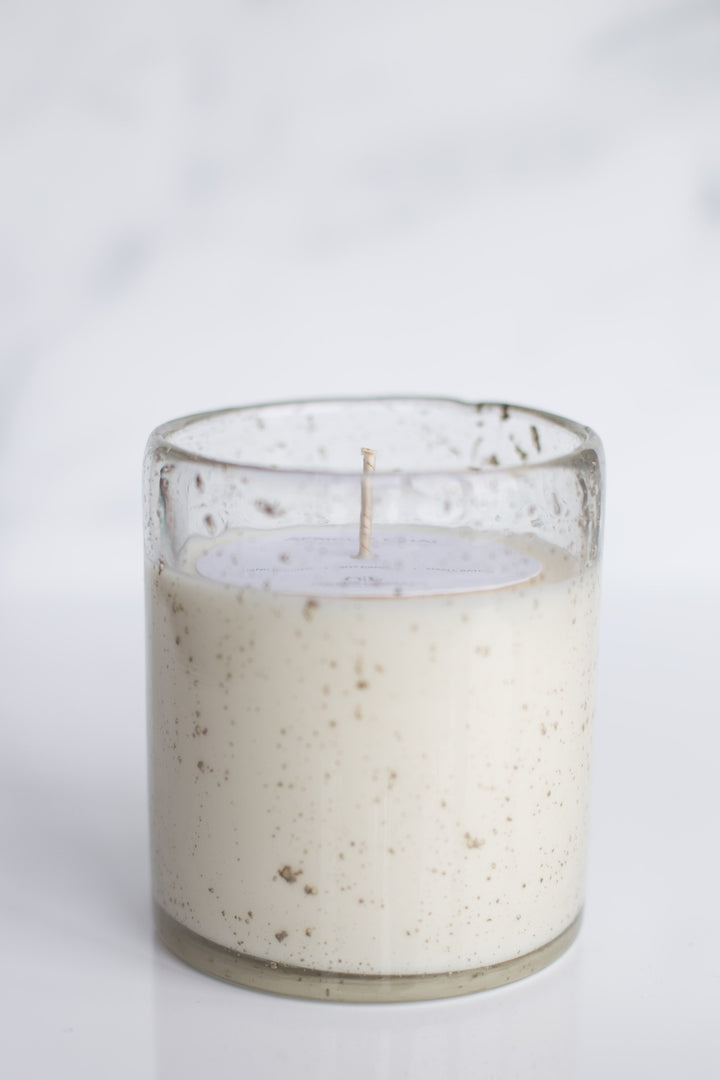Bubble Flecked Candle, Balsam and Cedar