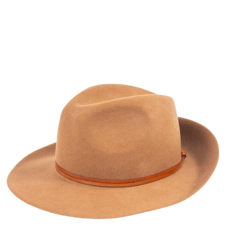 Felt Hat, leather tie