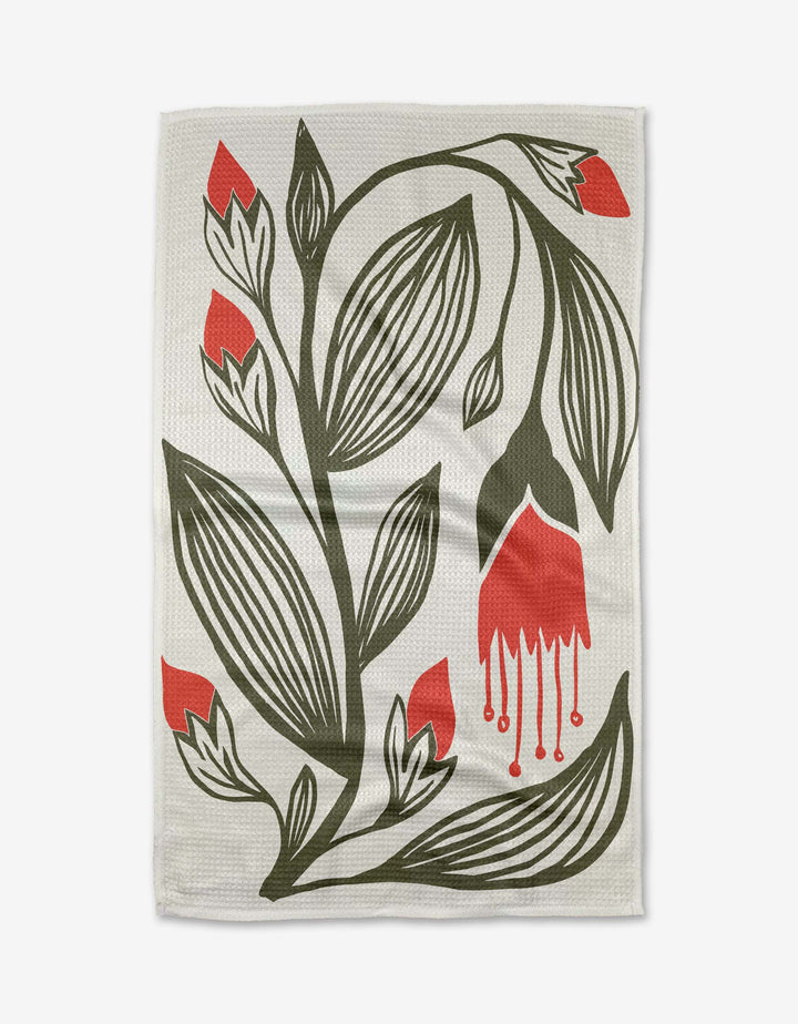 Garden Stamp Tea Towel