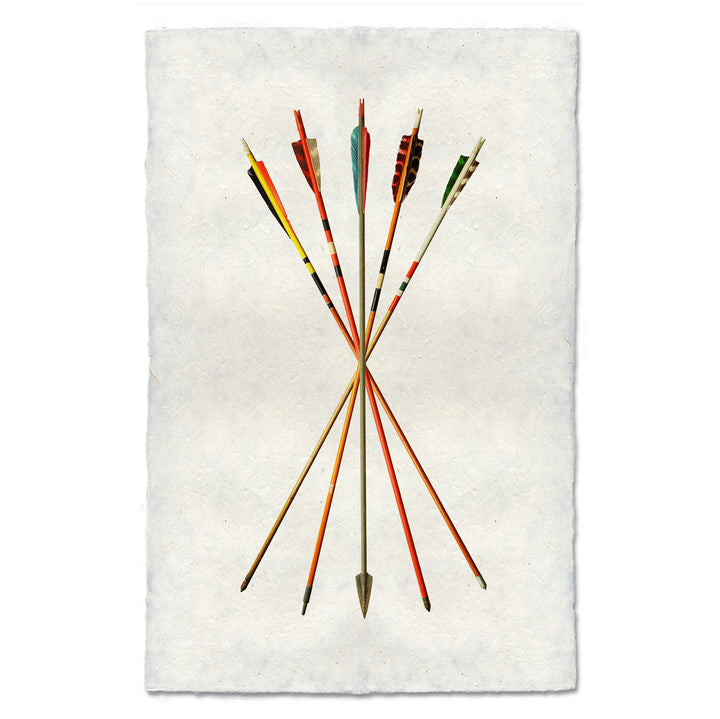 Arrow Study #5, 20 x 30 , nepalese handmade