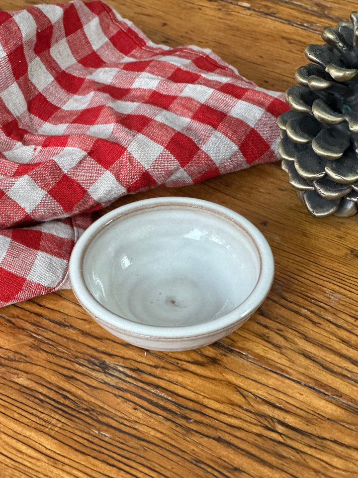 LWP Flat Rim Olive Bowl, white