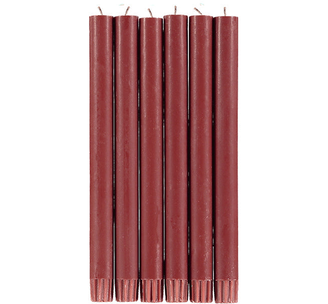 BCS Eco Dinner Candle, guardsman red, set of 6