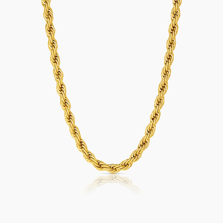 Bowie Rope Necklace - 14K gp