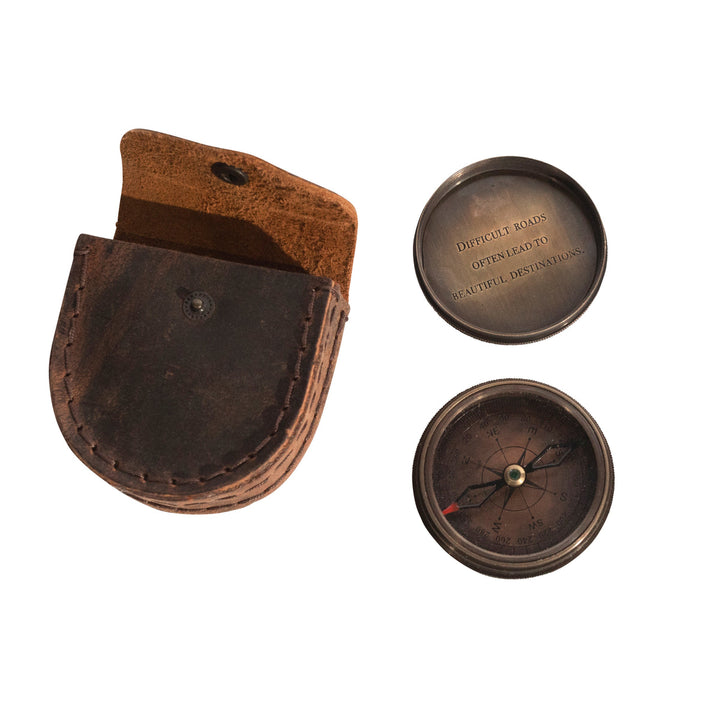 leather case compass