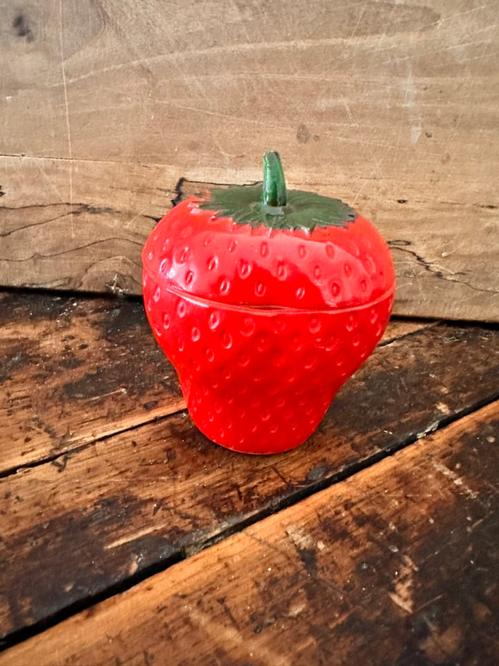 Hazel Atlas Strawberry Jam/Condiment Jar