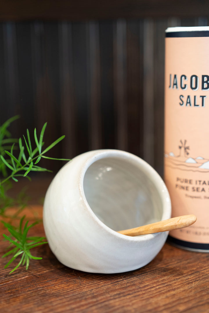 LWP Salt Cellar w/Wooden Spoon
