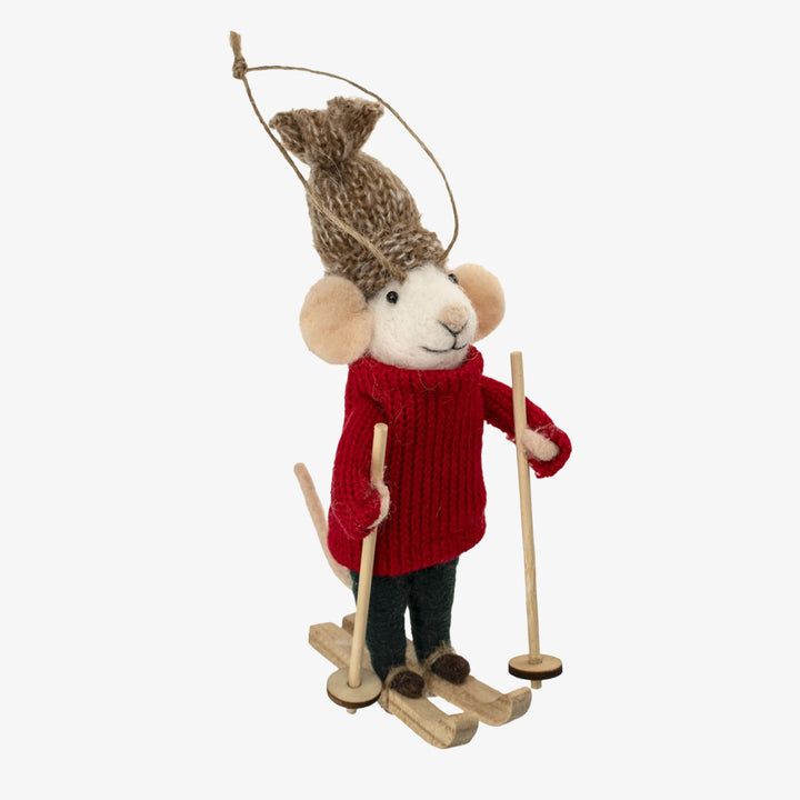 Downhill Dean Mouse Ornament