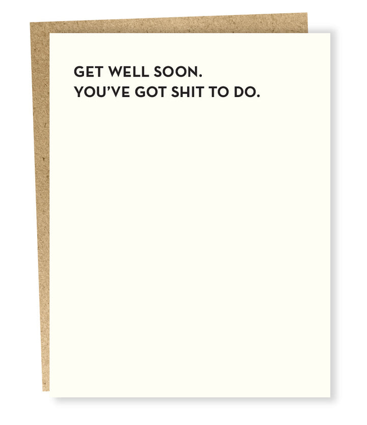 Sapling Press - #932: Get Well Soon Card