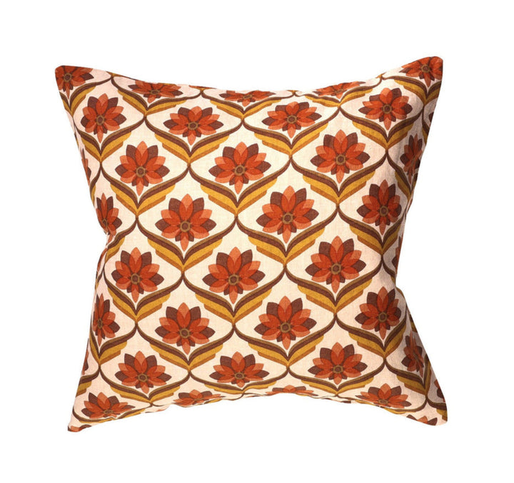 Stevie Floral Cushion, standard with down insert