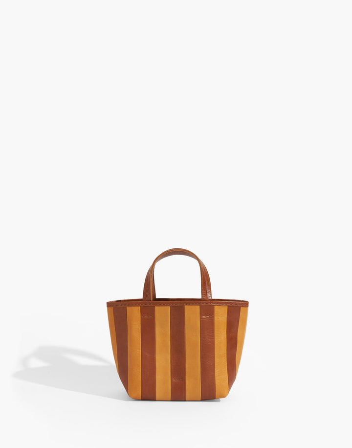 Striped Gorriti, Leather, tobacco/saddle