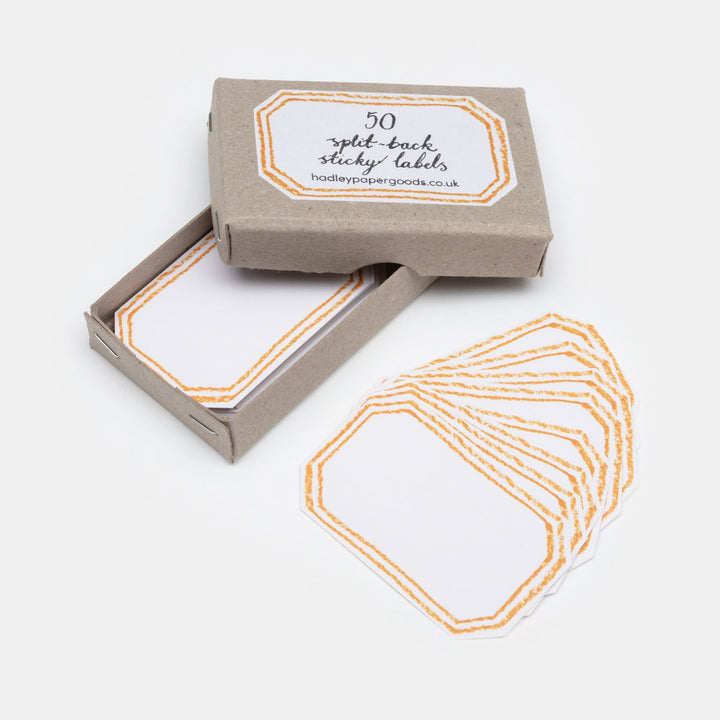 Ochre Crayon Labels