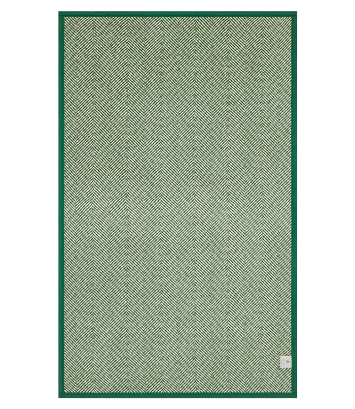 Harborview Herringbone Evergreen Blanket