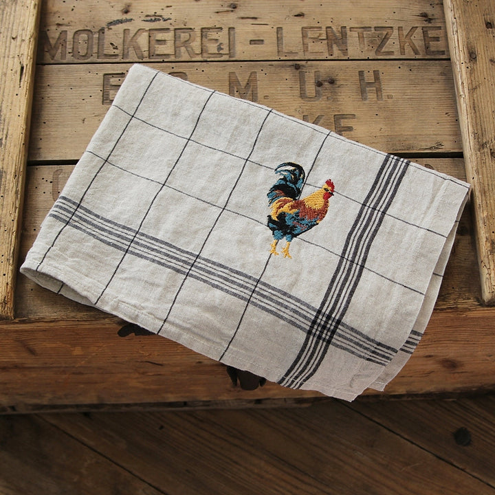 Torch Bistrot Tea Towel, brode coq