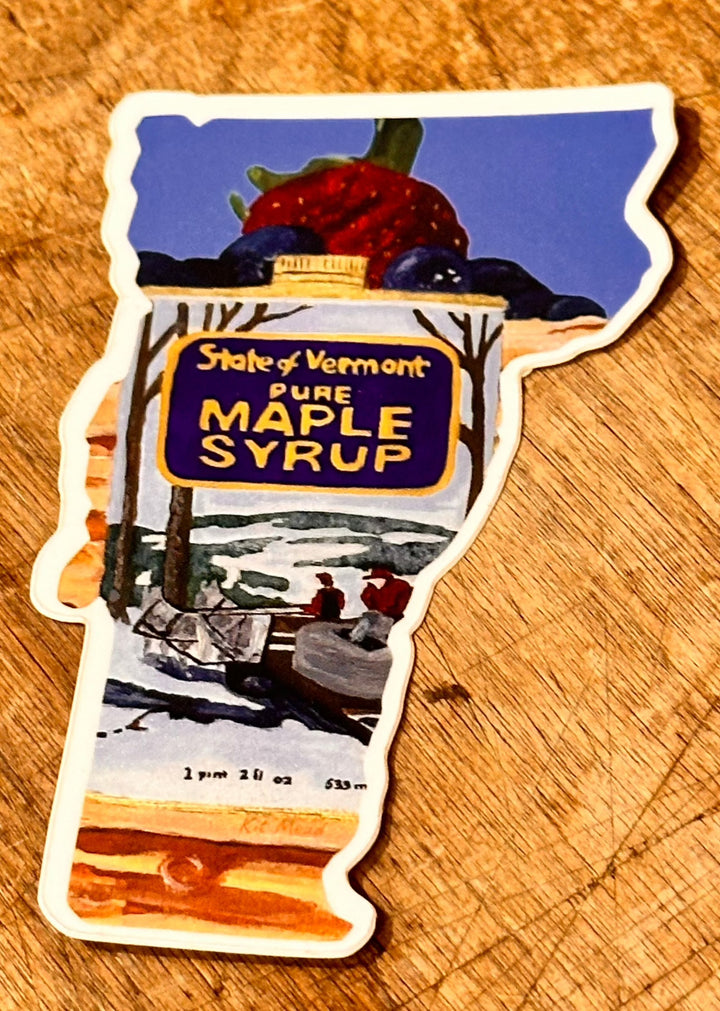 Vermont Maple Syrup cutout sticker
