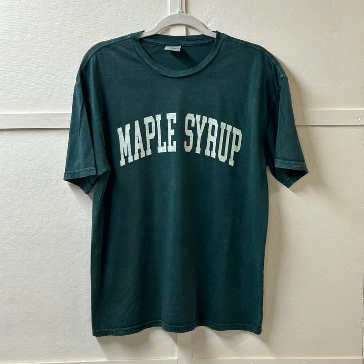 MAPLE SYRUP Adult T-Shirt, pine,