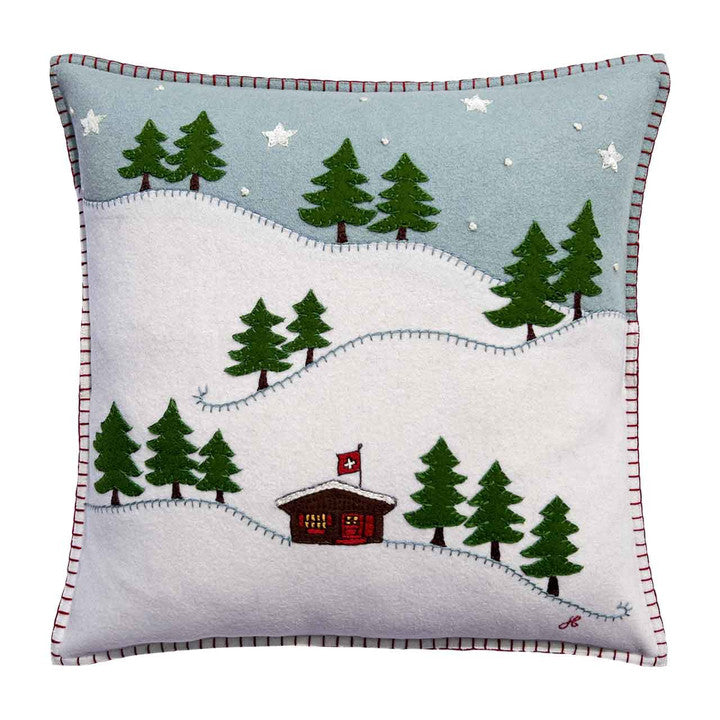 Ski Cabin Cushion, with insert