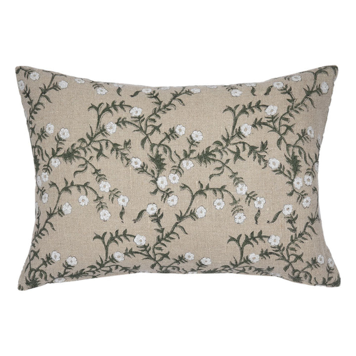 Jaimala olive throw pillow