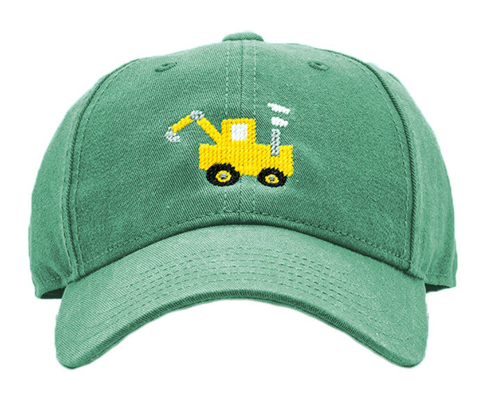 Harding-Lane, kids, excavator on mint hat