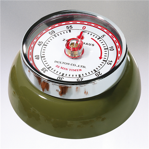 Frieling retro kitchen timer olive