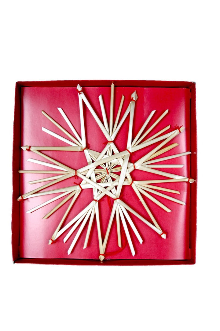 Straw ornaments, box set of 2