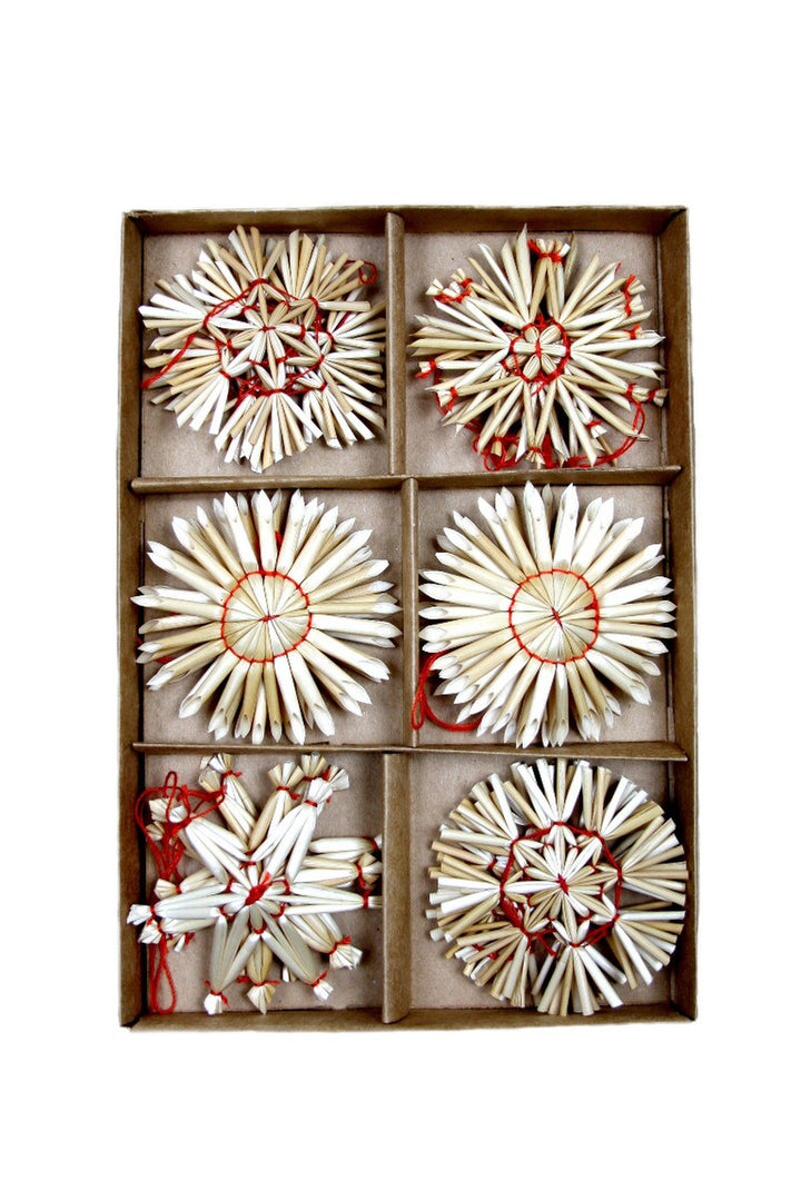 Straw ornaments, box set