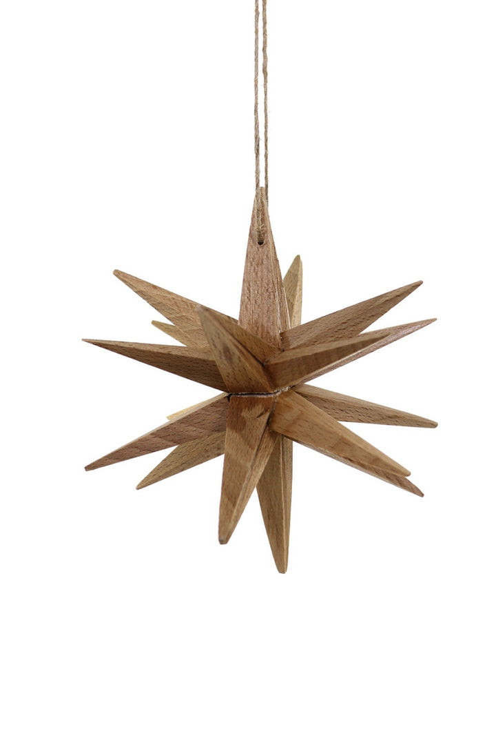 Dimensional Wood Star - Light Stain, Small