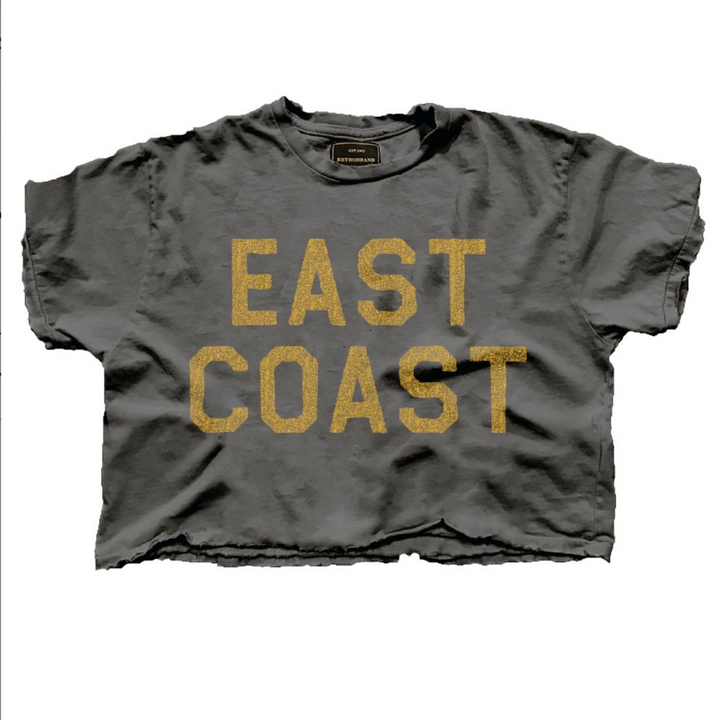 East Coast, SHORT t-shirt, vintage black