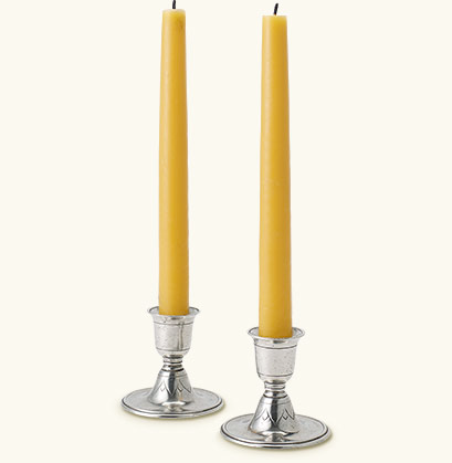 pewter candlesticks
