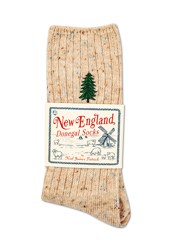 Winter Pine Donegal Sock