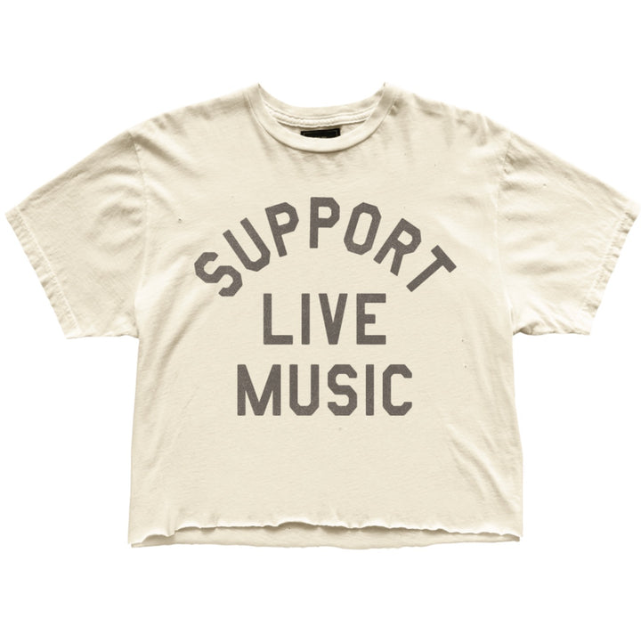Support Live Music CROPPED T-shirt
