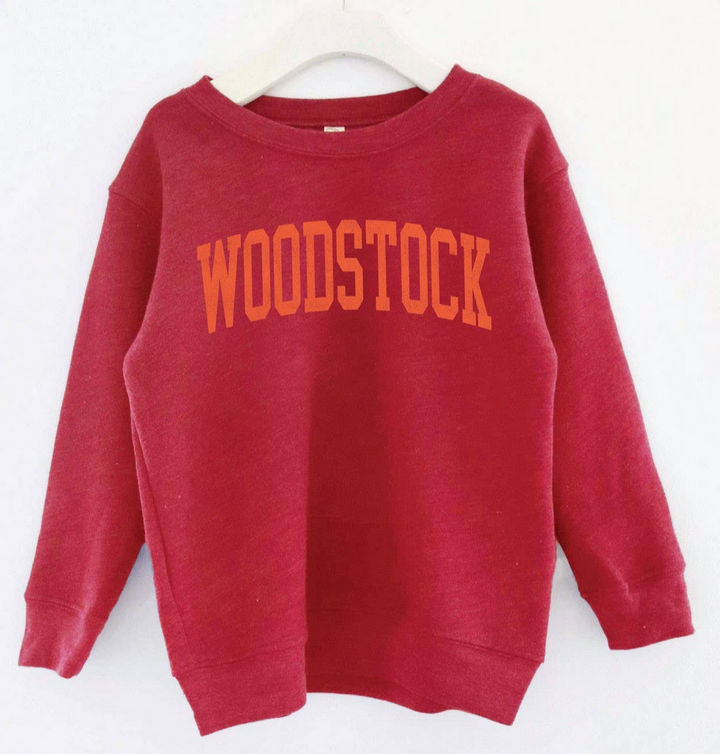 WOODSTOCK Toddler and Youth Sweatshirt, Heather Cranberry