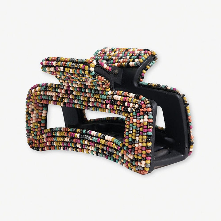 beaded hair clip