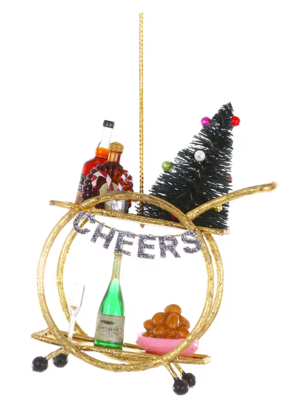 Holiday Bar Cart