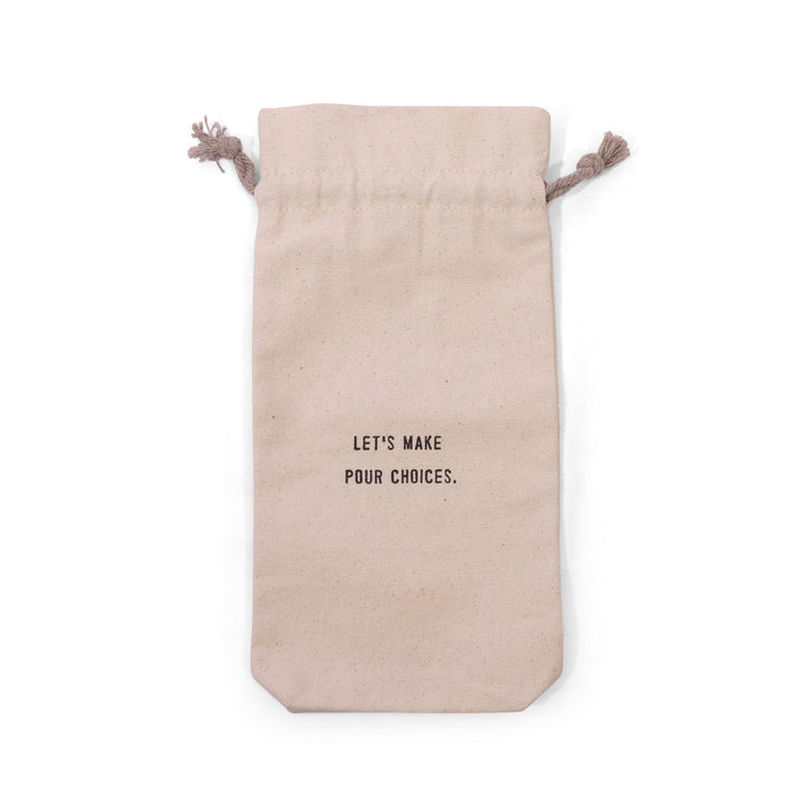 Let's Make Poor Choices Wine Bag
