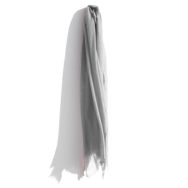 Cashmere Whisper Featherweight Scarf, silver