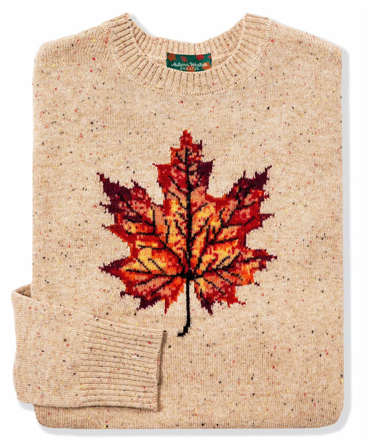 Woodstock Maple Leaf Donegal Sweater,