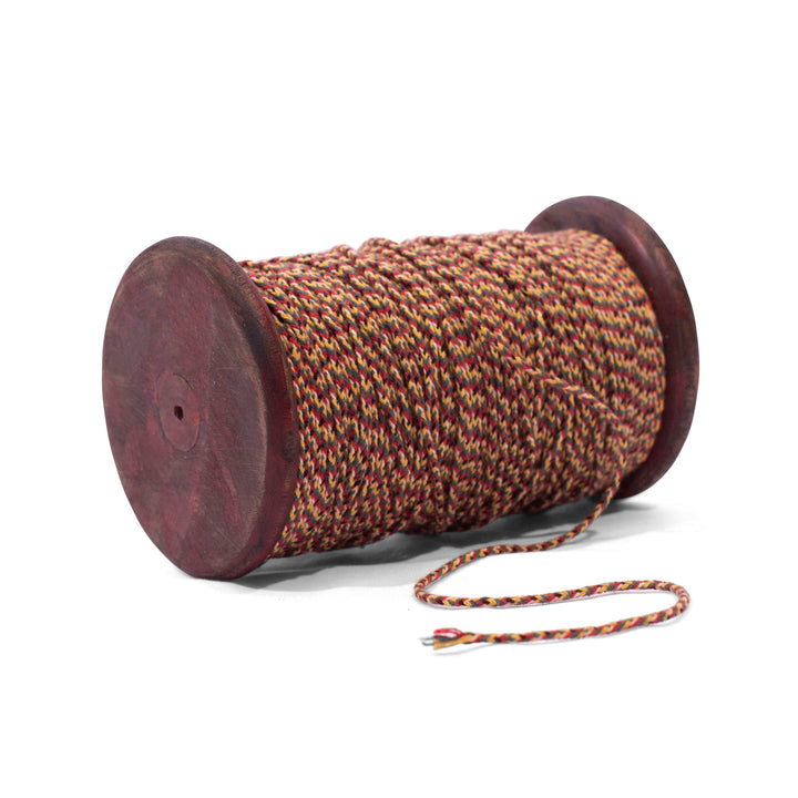 Multicolored String on Wooden Spool - 27 yards