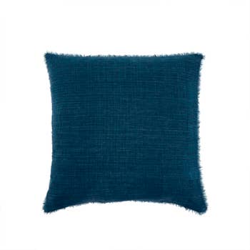 24x24 Lina Linen Pillow Cobalt