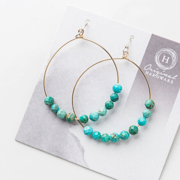 Turquoise Hoop Earrings