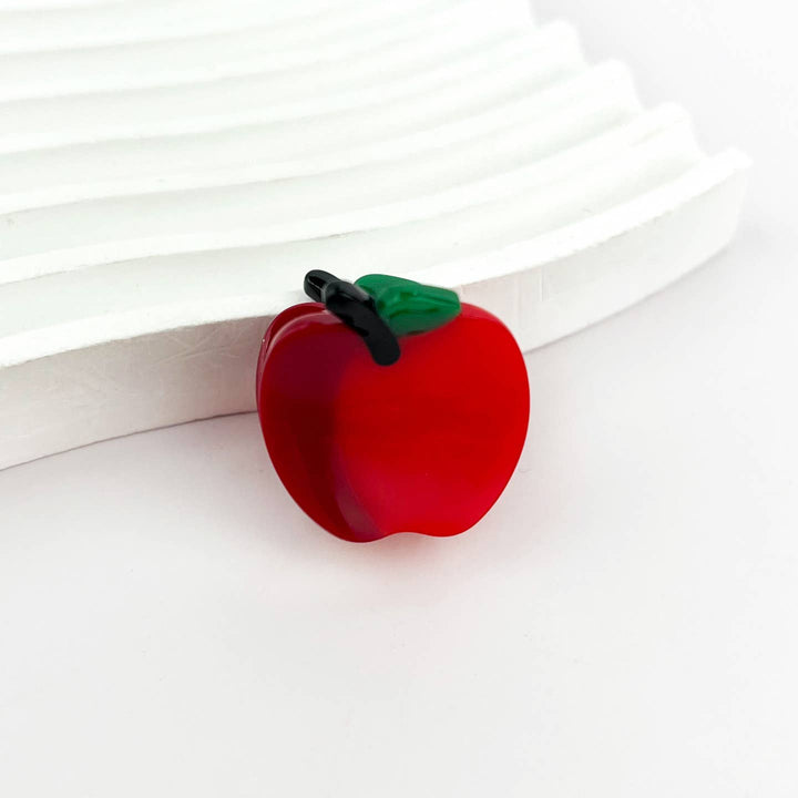 Red Apple Mini Claw Clip