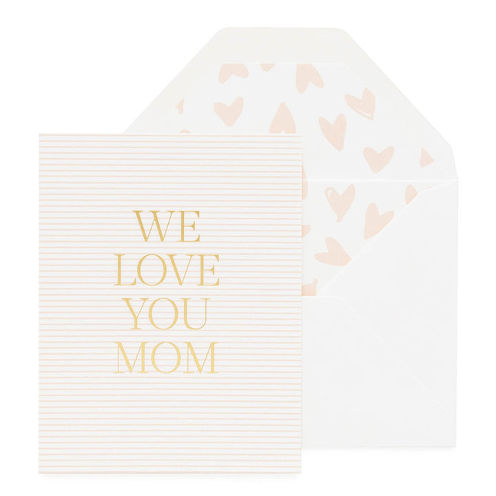 We Love You Mom, Pink Mother's Day Card