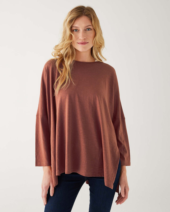 Catalina Slub Tee, Solid Autumn Leaf