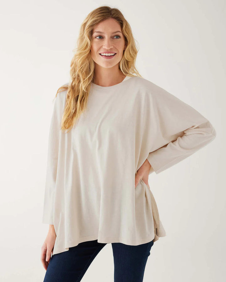 Catalina Slub Tee, Solid Moonstone